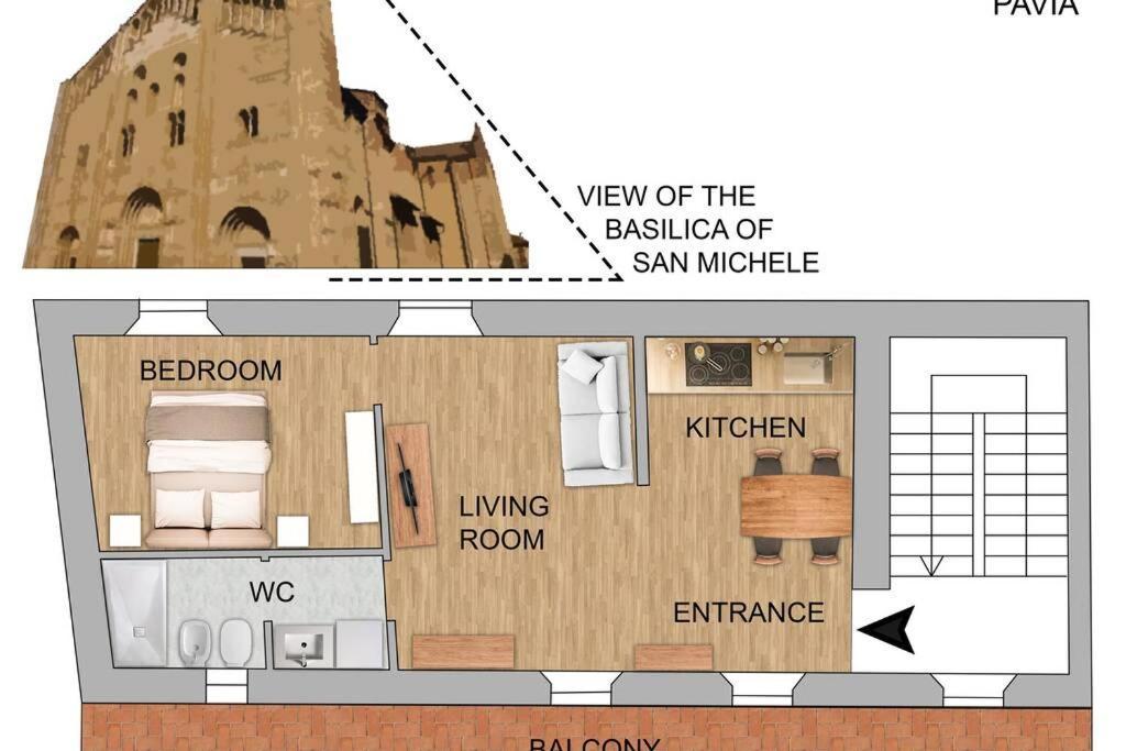 Maison Marina_Pavia San Michele Centro Storico Kültér fotó